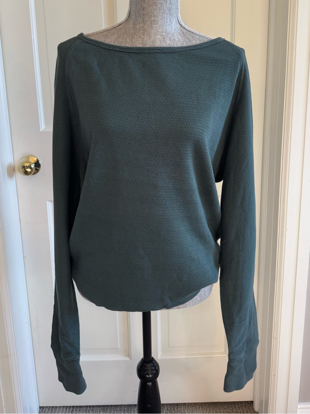NWT Free People Women's Long-Sleeve Waffle Knit Top